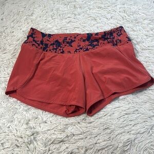 Lululemon Run Times Short II*4" Dark Canyon / Efflorescent Dark Canyon Onyx Blue